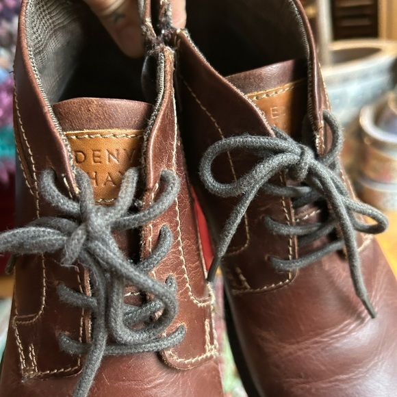 Denver Hayes Men's Brown Leather Boots Size 8 - Picture 8 of 15